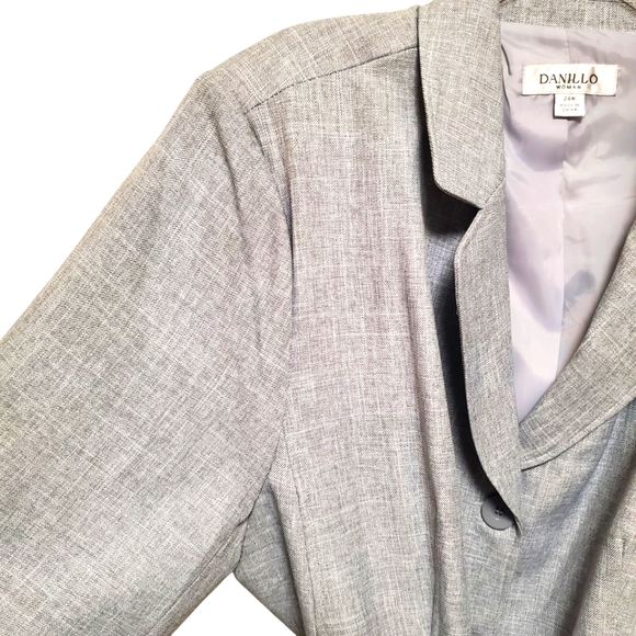 NWT Danillo Suit Jacket Blazer with Belt Luxury Plus 24W Washable! - Picture 6 of 16